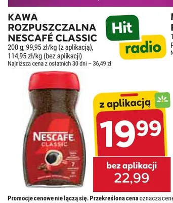 Kawa rozpuszczalna Nescafé Classic promocja w Stokrotka