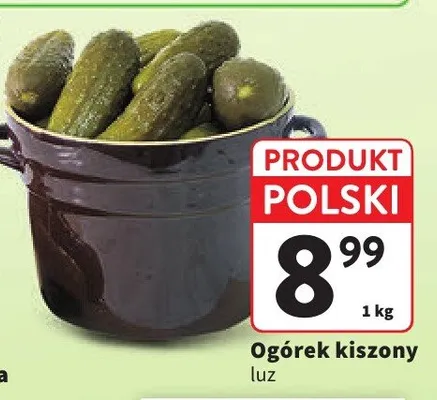 Ogórek kiszony promocja w Intermarche