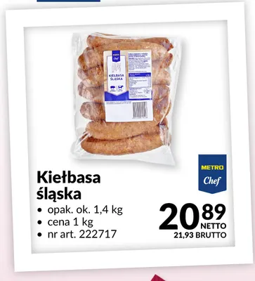 Kiełbasa śląska Morliny promocja w Makro