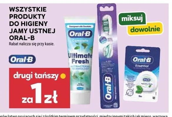 Pasta do zębów Oral-B promocja w Stokrotka