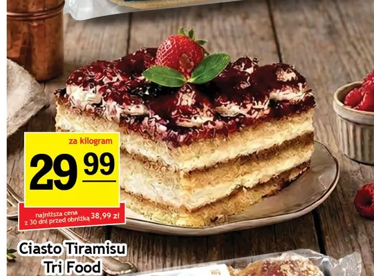Ciasto Tiramisu Tri Food promocja w Gram Market