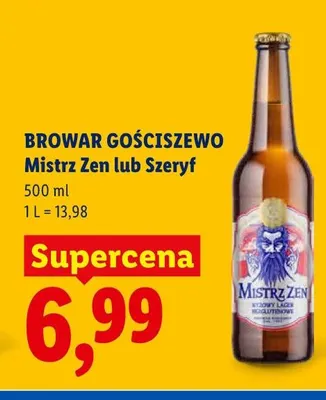 Piwo Browar Gościszewo Szeryf promocja w Lidl