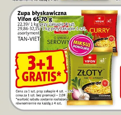 Zupa błyskawiczna Vifon o smaku serowym promocja w Prim Market