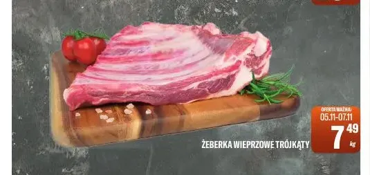 Żeberka wieprzowe trójkąty promocja w Tomi Markt