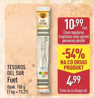 Kiełbasa fuet extra El toro rojo promocja w Aldi