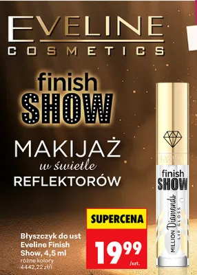 Błyszczyk do ust Finish Show różne kolory promocja w Biedronka