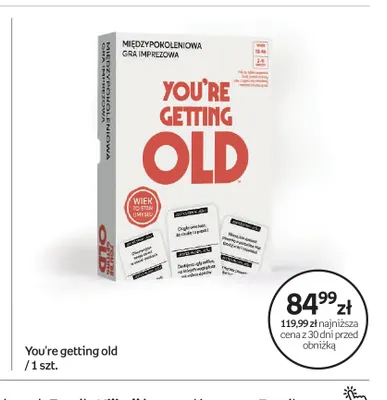 Gra imprezowa You're getting old promocja w Empik