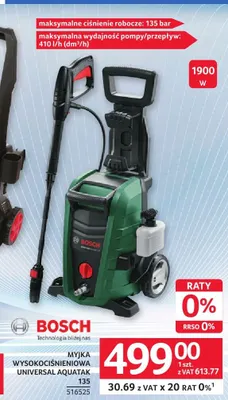 Myjka wysokociśnieniowa BOSCH Universal Aquatak 135 1900W promocja w Selgros