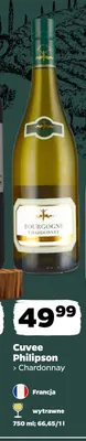 Wino białe Cuvee Philipson Chardonnay promocja w Netto