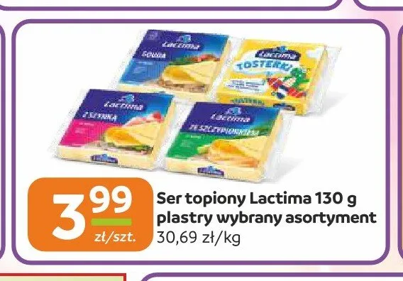 Ser topiony Lactima plastry promocja w Społem Częstochowa