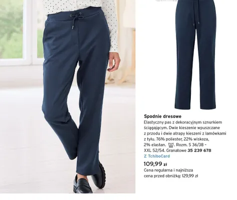 Spodnie dresowe damskie Tchibo promocja w Tchibo