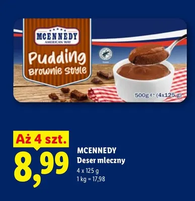 Deser mleczny 4-pak McEnnedy promocja w Lidl