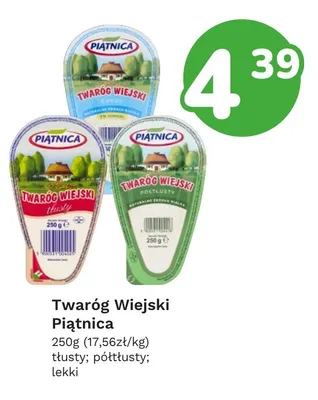 Twaróg wiejski półtłusty Piątnica promocja w Limonka