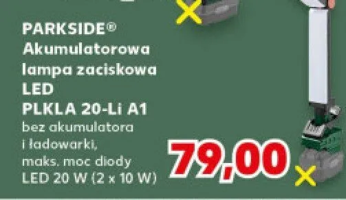 Akumulatorowa lampa zaciskowa LED PLKLA 20-Li A1 promocja w Kaufland