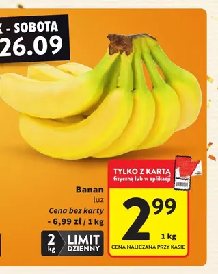 Banany promocja w Intermarche