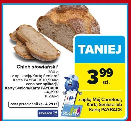 Chleb słowiański promocja w Carrefour Market