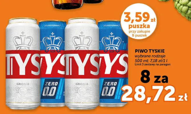 Piwo Tyskie promocja w Groszek