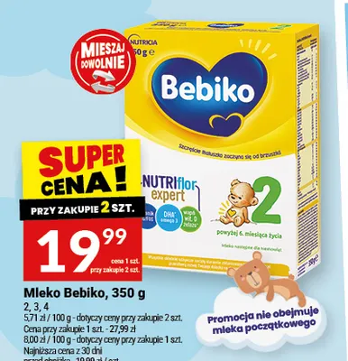 Mleko Bebiko 4 promocja w Twój Market
