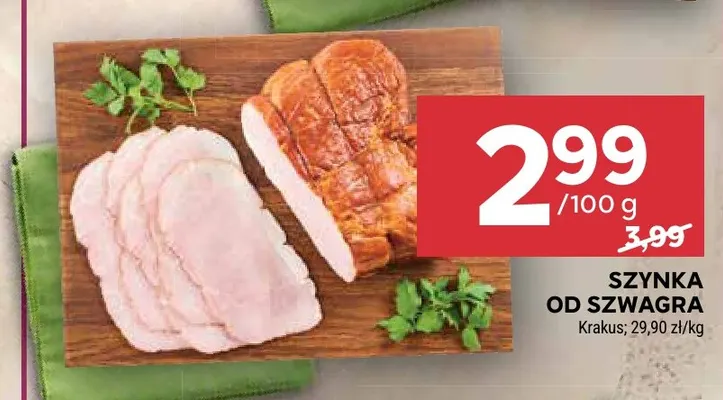 Szynka od Szwagra Krakus promocja w Stokrotka