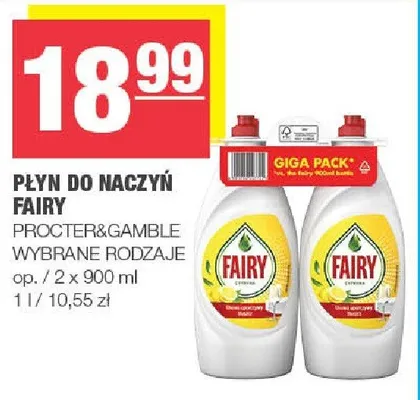 Płyn do naczyń Fairy promocja w SPAR