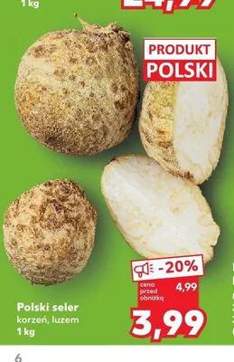 Polski seler korzeń luzem promocja w Kaufland