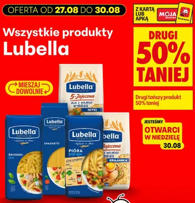 Makaron Lubella spaghetti promocja w Biedronka