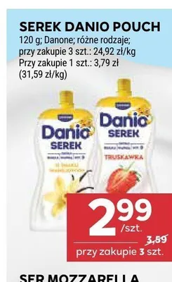 Serek homogenizowany Danio truskawkowy promocja w Stokrotka
