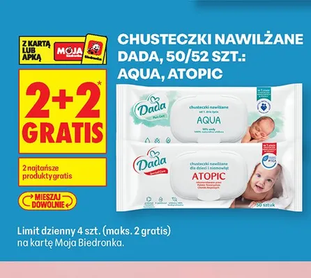 Chusteczki nawilżane Dada promocja w Biedronka