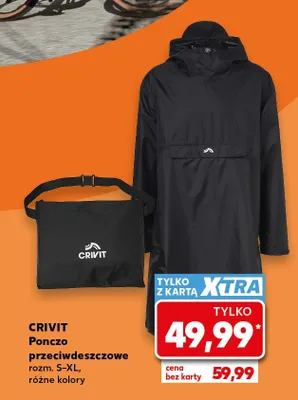 Ponczo przeciwdeszczowe Crivit promocja w Kaufland