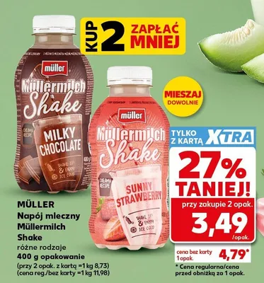 Napój mleczny Müllermilch Shake Milky Chocolate promocja w Kaufland