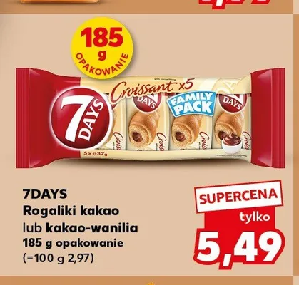 Rogaliki kakao-wanilia 7DAYS promocja w Kaufland