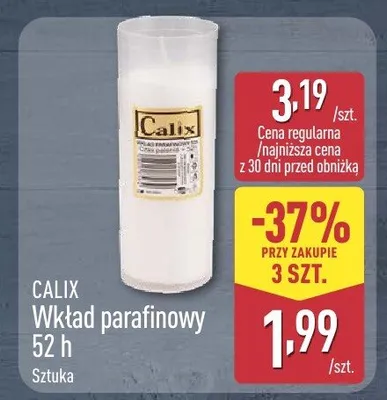 Wkład parafinowy 52h promocja w Aldi