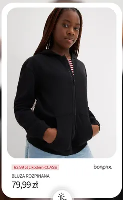 Bluza rozpinana Bonprix promocja w bonprix