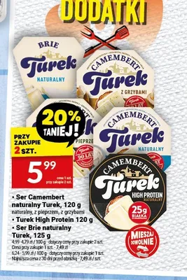 Ser Camembert Turek High Protein promocja w Twój Market