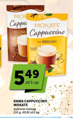 Kawa cappuccino belgijska czekolada Mokate promocja w Euro Sklep