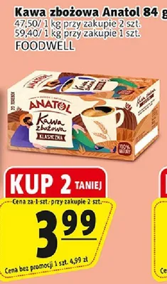Kawa zbożowa Anatol 84g przy zakupie 2 szt. promocja w Prim Market