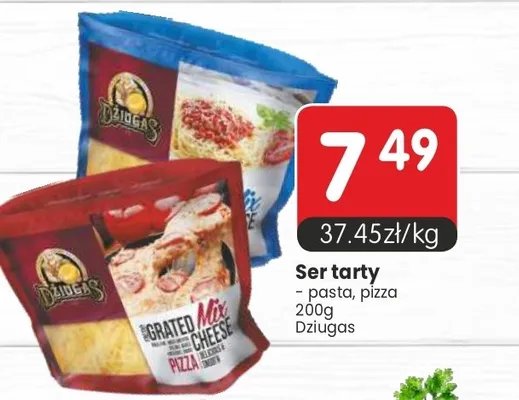 Ser tarty Dziugas pasta pizza Mix promocja w Market Point