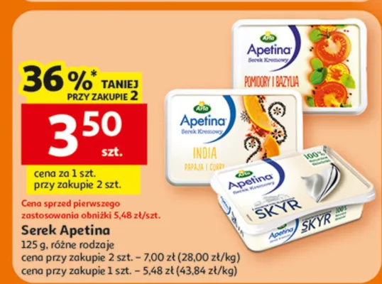Serek Apetina promocja w Auchan