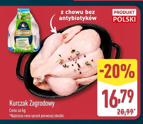 Kurczak Zagrodowy promocja w Aldi
