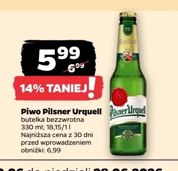 Piwo Pilsner Urquell promocja w Netto