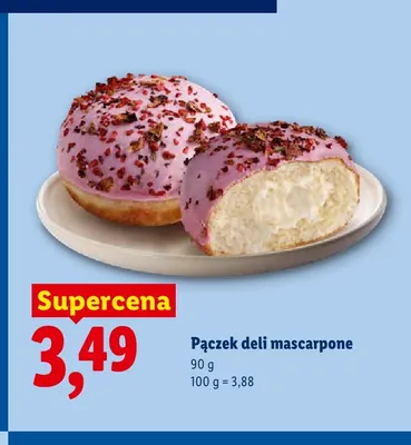 Pączek deli mascarpone promocja w Lidl
