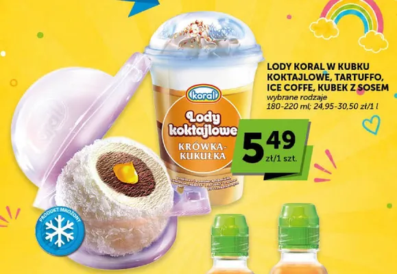 Lody Koral w kubku Ice Coffe promocja w Groszek