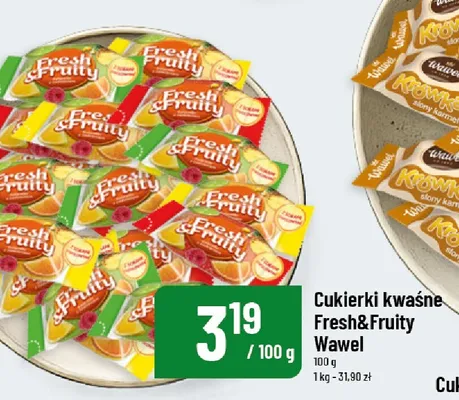 Cukierki kwaśne Fresh & Fruity Wawel promocja w POLOmarket