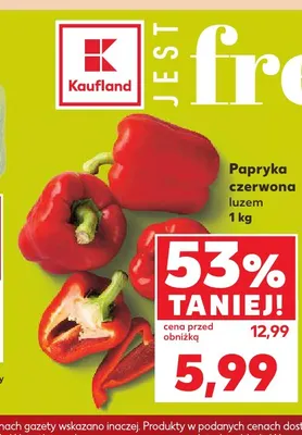 Papryka czerwona promocja w Kaufland