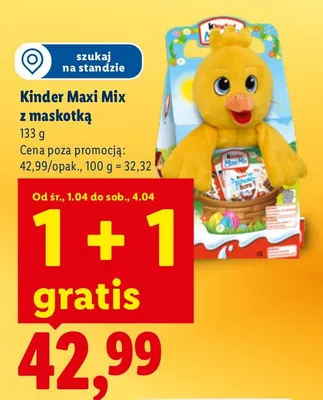 Czekolada Maxi Mix z maskotką promocja w Lidl