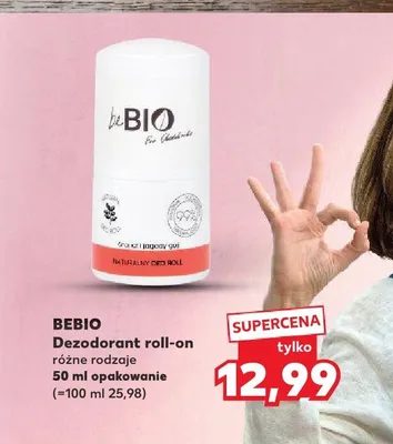 Dezodorant roll-on beBIO promocja w Kaufland