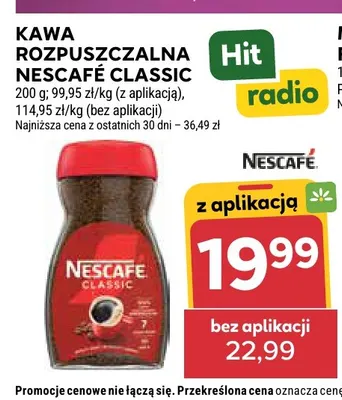 Kawa rozpuszczalna Nescafé Classic promocja w Stokrotka