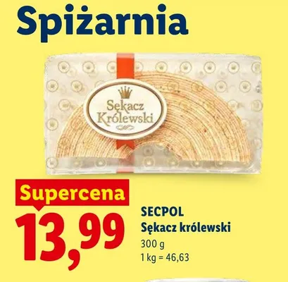 Sękacz królewski Secpol promocja w Lidl
