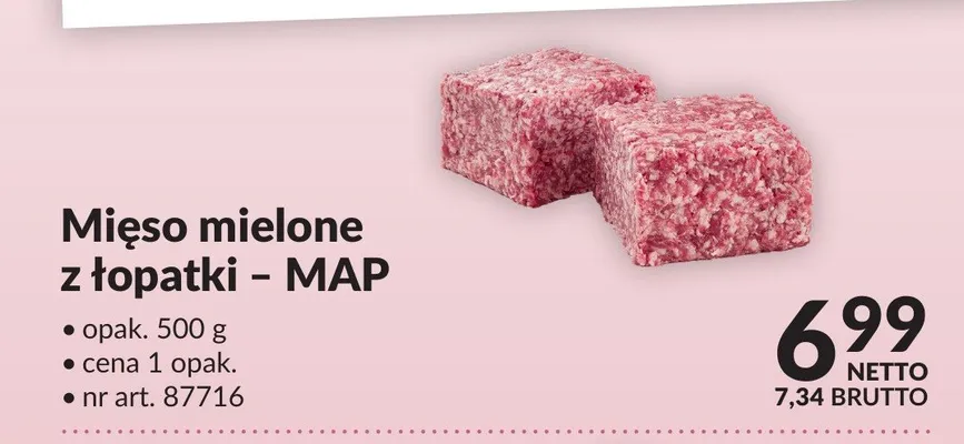 Mięso mielone z łopatki MAP promocja w Makro