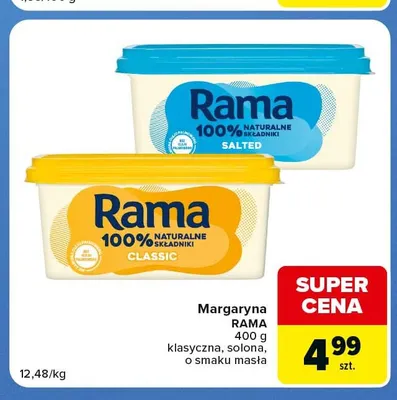 Margaryna Rama o smaku masła promocja w Carrefour Market